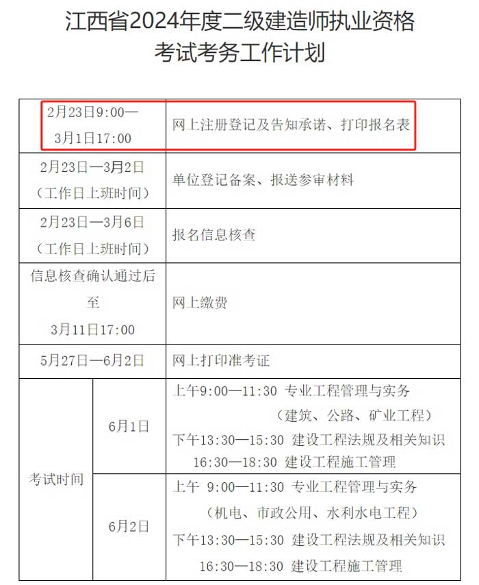 江西省2024年二级建造师考试报名时间已确定2.jpg