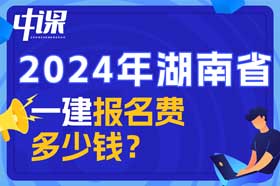 湖南省一建考试报名费多少钱