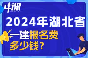 湖北省一建考试报名费多少钱