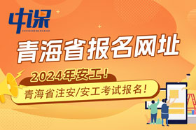 青海省2024年注册安全工程师考试报名网站