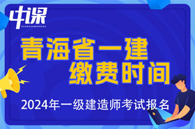 青海省2024年一级建造师考试缴费时间与金额