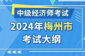 广东省梅州市2024年中级经济师考试大纲