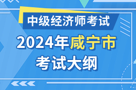 湖北省咸宁市2024年中级经济师考试大纲