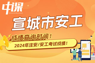 安徽省宣城市2024年中级注册安全工程师考试成绩查询时间