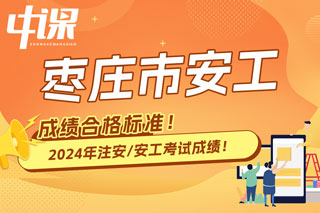 山东省枣庄市2024年中级注册安全工程师考试成绩合格标准