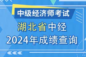 湖北省2024年初级、中级经济师考试成绩查询方法和网址