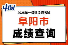 安徽省阜阳市2025年度一级建造师职业资格考试成绩查询