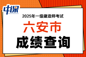 安徽省六安市2025年度一级建造师职业资格考试成绩查询